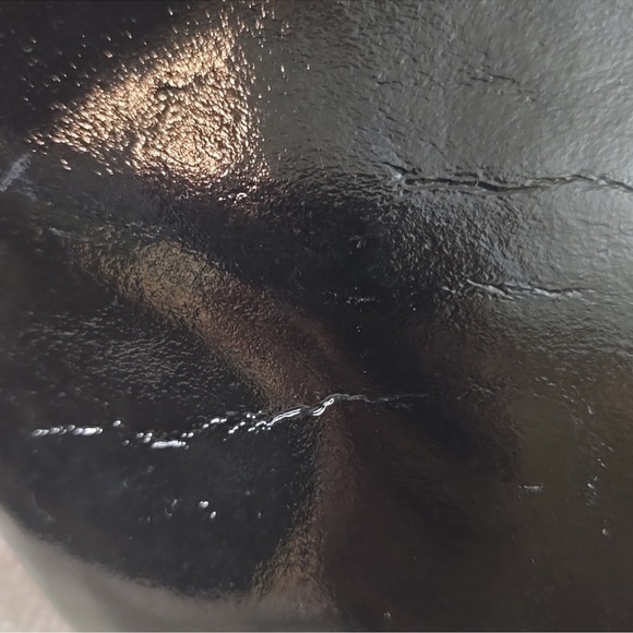 Michael Kors Black Patent Leather Gold Chain Tote Bag - Picture 4 of 7